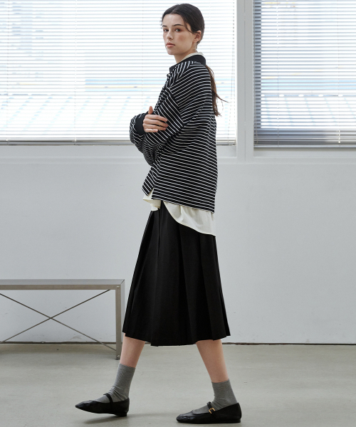 MALOUPE（マロップ）の「3113 プリーツスカート (ブラック)（スカート・レディース・その他・SMALL/MEDIUM）」の6枚目の写真