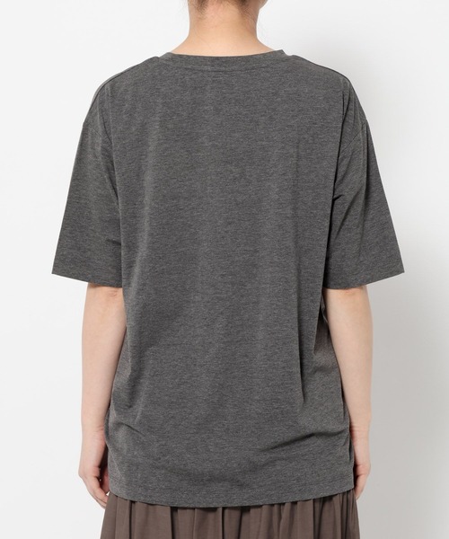 mysty woman（ミスティウーマン）の「DELICATロゴTEESS 668387（Tシャツ/カットソー・レディース・ブラック/チャコールグレー/オフホワイト・FREE）」の17枚目の写真