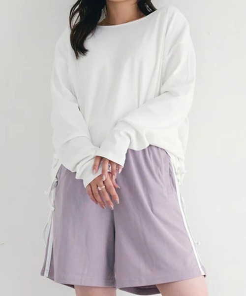 merrylatte（メリーラテ）の「サイドドロストラッシュガードプルオーバー【IROHANI】（Tシャツ/カットソー・レディース・ブラック/ホワイト・FREE）」の12枚目の写真