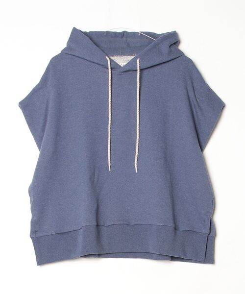 ROBES&CONFECTIONS(ローブスコンフェクションズ)の「Robes & Confections/ローブス&コンフェクションズ/スパニッシュコットン裏毛SSフーディ/ORC-T07-019(パーカー・レディース・ネイビー/ブルー・1)」の2枚目の写真