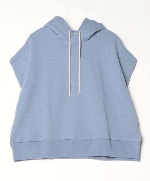 ROBES&CONFECTIONS(ローブスコンフェクションズ)の「Robes & Confections/ローブス&コンフェクションズ/スパニッシュコットン裏毛SSフーディ/ORC-T07-019(パーカー・レディース・ネイビー/ブルー・1)」の1枚目の写真