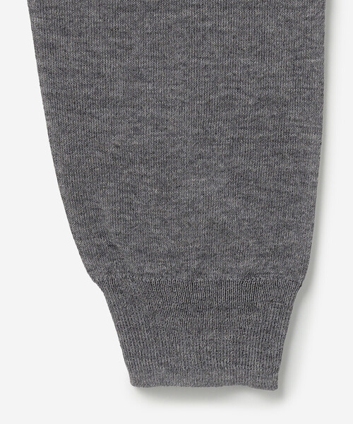 LE GLAZIK（ルグラジック）の「LE GLAZIK | シアーニット ジップパーカー WOMEN（パーカー・レディース・ダークグレー/イエロー系その他/ブラック/ライトグレー・36）」の16枚目の写真