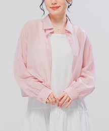 キャミ付シアーシャツ
