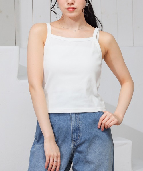 Honeys(ハニーズ)の「キャミ付シアーシャツ(シャツ/ブラウス・レディース・ホワイト系その他/グリーン/ピンク/スミクロ/グレー/アイボリー/ブルー系その他3・L/M/S/SS)」の9枚目の写真