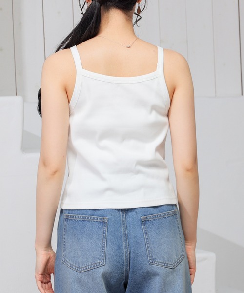 Honeys(ハニーズ)の「キャミ付シアーシャツ(シャツ/ブラウス・レディース・ホワイト系その他/グリーン/ピンク/スミクロ/グレー/アイボリー/ブルー系その他3・L/M/S/SS)」の11枚目の写真