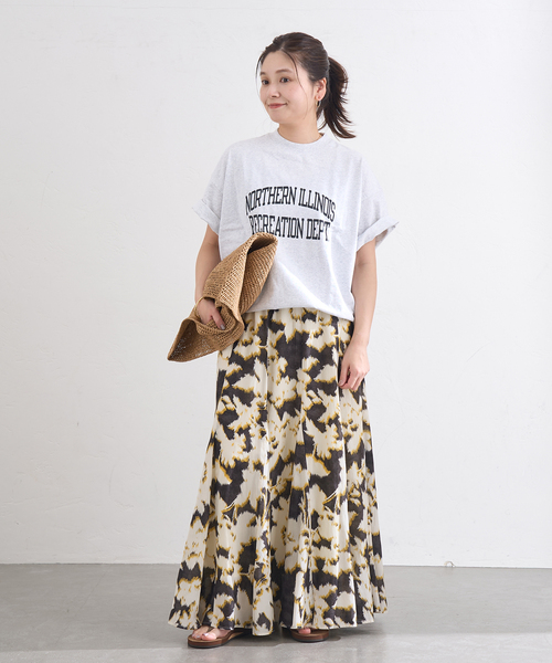 JOURNAL STANDARD（ジャーナルスタンダード）の「オリエンタルプリントスカート（スカート・レディース・ブルー/イエロー・FREE）」の7枚目の写真