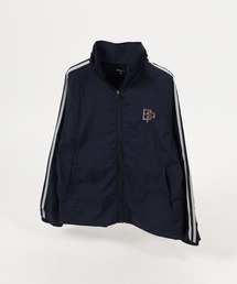 裏メッシュ ワンポイント ライン トラックジャケット