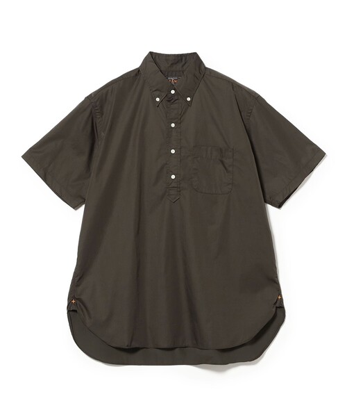 BEAMS PLUS（ビームスプラス）の「B.D. Pullover Classic-fit NYCO Twill（シャツ/ブラウス・メンズ・チャコールグレー/ベージュ・SMALL/MEDIUM/X-LARGE/LARGE）」の10枚目の写真