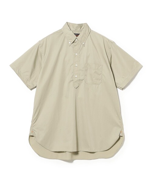 BEAMS PLUS（ビームスプラス）の「B.D. Pullover Classic-fit NYCO Twill（シャツ/ブラウス・メンズ・チャコールグレー/ベージュ・SMALL/MEDIUM/X-LARGE/LARGE）」の13枚目の写真