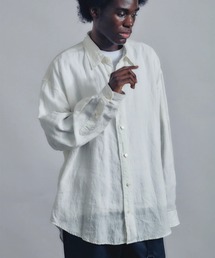 【is-ness/イズネス】Linen Long-Sleeve Shirt