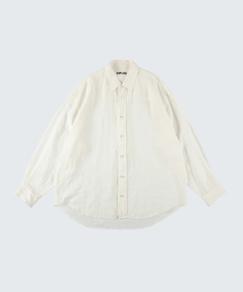 STUDIOUS(ステュディオス)の「【is-ness/イズネス】Linen Long-Sleeve Shirt(シャツ/ブラウス・メンズ・ホワイト/グレー・M/L)」の7枚目の写真