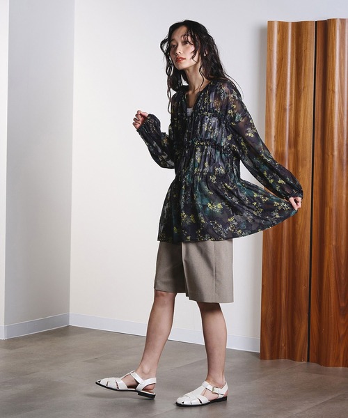 ROSE BUD（ローズバッド）の「TUCK SHORT PANTS（その他パンツ・レディース・ブラック/ベージュ・M/S）」の18枚目の写真