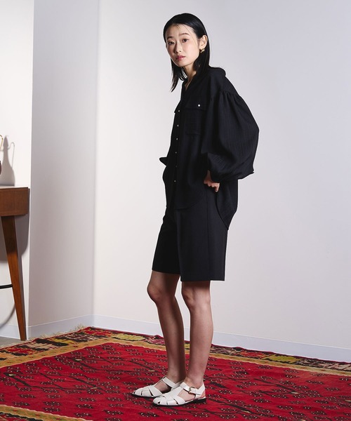 ROSE BUD（ローズバッド）の「TUCK SHORT PANTS（その他パンツ・レディース・ブラック/ベージュ・M/S）」の10枚目の写真