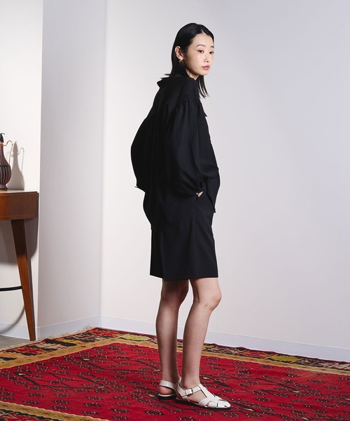 ROSE BUD（ローズバッド）の「TUCK SHORT PANTS（その他パンツ・レディース・ブラック/ベージュ・M/S）」の11枚目の写真