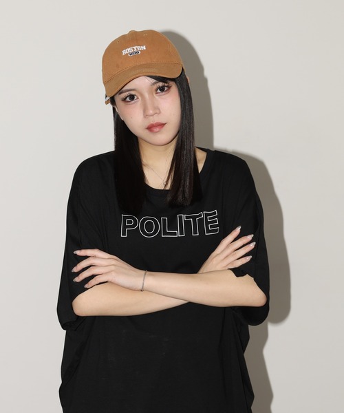 FUNALIVE(ファンアライブ)の「前後ロゴドルマンTチュニック 半端袖(Tシャツ/カットソー・レディース・ブラック/モカ/ホワイト・L)」の18枚目の写真