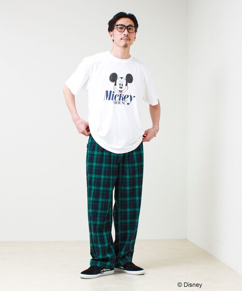 GOOD ROCK SPEED(グッドロックスピード)の「【GOOD ROCK SPEED】MICKEY / ミッキーマウス / プリントTシャツ(Tシャツ/カットソー・メンズ・ホワイト系その他2/ブラウン/ホワイト系その他3/ネイビー・FREE)」の5枚目の写真