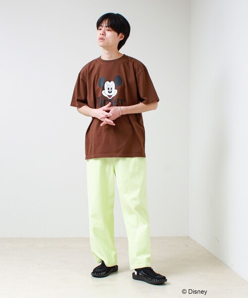 GOOD ROCK SPEED(グッドロックスピード)の「【GOOD ROCK SPEED】MICKEY / ミッキーマウス / プリントTシャツ(Tシャツ/カットソー・メンズ・ホワイト系その他2/ブラウン/ホワイト系その他3/ネイビー・FREE)」の6枚目の写真