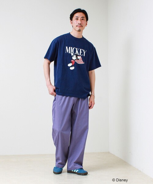 GOOD ROCK SPEED(グッドロックスピード)の「【GOOD ROCK SPEED】MICKEY / ミッキーマウス / プリントTシャツ(Tシャツ/カットソー・メンズ・ホワイト系その他2/ブラウン/ホワイト系その他3/ネイビー・FREE)」の8枚目の写真