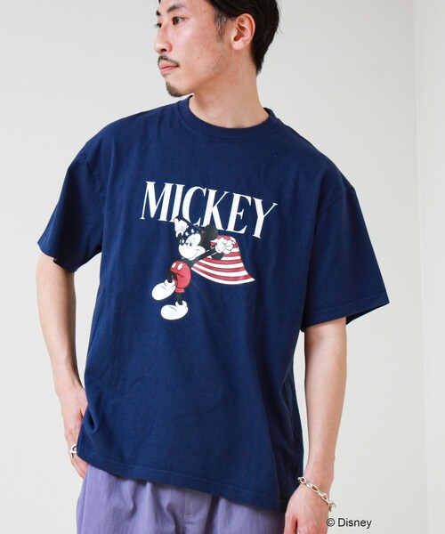 GOOD ROCK SPEED(グッドロックスピード)の「【GOOD ROCK SPEED】MICKEY / ミッキーマウス / プリントTシャツ(Tシャツ/カットソー・メンズ・ホワイト系その他2/ブラウン/ホワイト系その他3/ネイビー・FREE)」の9枚目の写真
