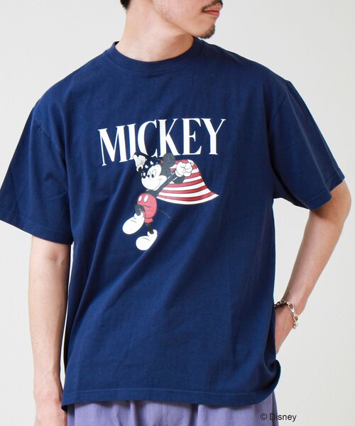 GOOD ROCK SPEED(グッドロックスピード)の「【GOOD ROCK SPEED】MICKEY / ミッキーマウス / プリントTシャツ(Tシャツ/カットソー・メンズ・ホワイト系その他2/ブラウン/ホワイト系その他3/ネイビー・FREE)」の10枚目の写真