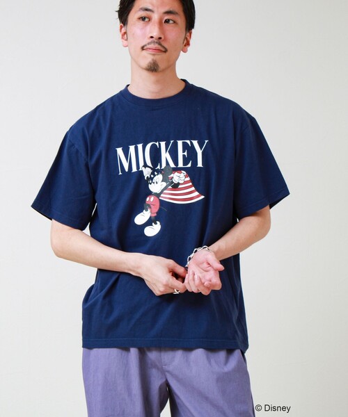 GOOD ROCK SPEED(グッドロックスピード)の「【GOOD ROCK SPEED】MICKEY / ミッキーマウス / プリントTシャツ(Tシャツ/カットソー・メンズ・ホワイト系その他2/ブラウン/ホワイト系その他3/ネイビー・FREE)」の12枚目の写真