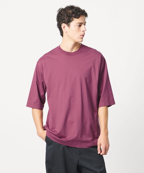 LOEFF（ロエフ）の「＜LOEFF＞スビンコットン ショートスリーブ Tシャツ MENS（Tシャツ/カットソー・メンズ・ブラック/パープル/ホワイト・2/1）」の3枚目の写真