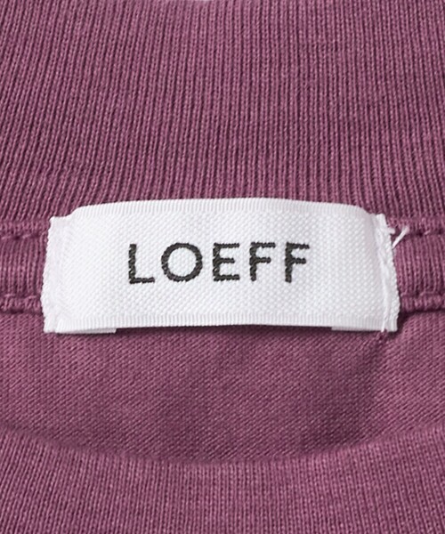 LOEFF（ロエフ）の「＜LOEFF＞スビンコットン ショートスリーブ Tシャツ MENS（Tシャツ/カットソー・メンズ・ブラック/パープル/ホワイト・2/1）」の8枚目の写真
