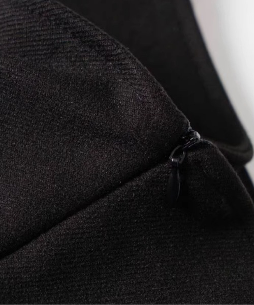 LA POMME petit(ラポミ・プチ)の「Pleats Ribbon Mini Skirt(スカート・レディース・ブラック・X-LARGE/LARGE/MEDIUM/SMALL)」の5枚目の写真