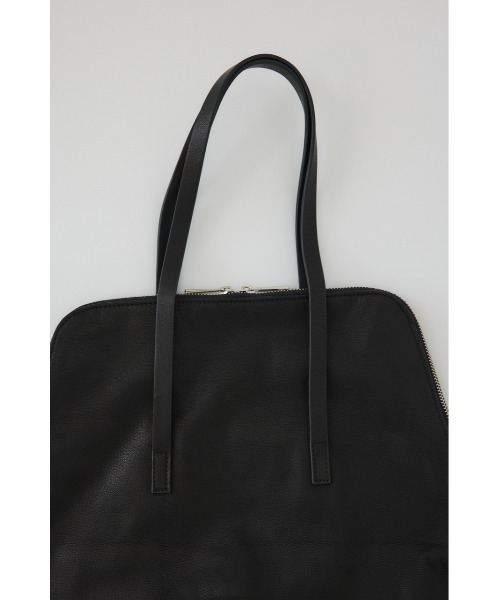 RIM.ARK（リムアーク）の「【PRE ORDER】W-zip leather bag ダブルジップ レザーバッグ（トートバッグ・レディース・ブラック・FREE）」の6枚目の写真
