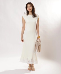 JUSGLITTY | レースヘムニットワンピース(ワンピース)