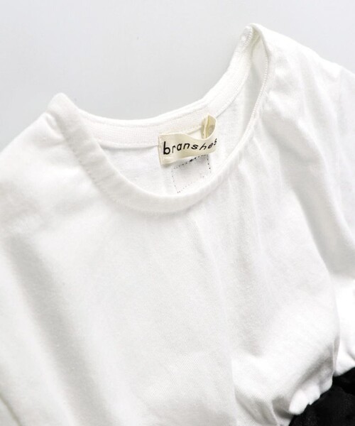 BRANSHES（ブランシェス）の「【b.+A】金子綾/ドットフリル付きチュニック（チュニック・キッズ・オフホワイト/その他/ブラック・150/120/100/90/140/130/110）」の8枚目の写真