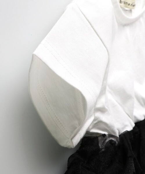 BRANSHES（ブランシェス）の「【b.+A】金子綾/ドットフリル付きチュニック（チュニック・キッズ・オフホワイト/その他/ブラック・150/120/100/90/140/130/110）」の9枚目の写真