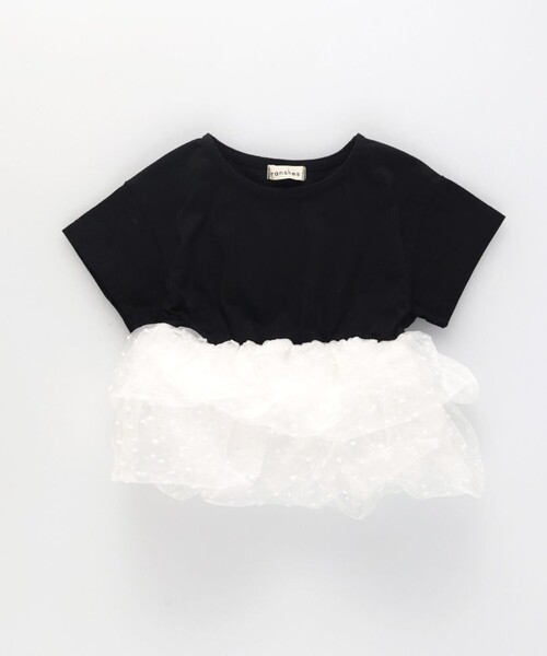 BRANSHES（ブランシェス）の「【b.+A】金子綾/ドットフリル付きチュニック（チュニック・キッズ・オフホワイト/その他/ブラック・150/120/100/90/140/130/110）」の14枚目の写真