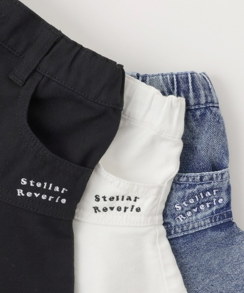 PINK-latte（ピンクラテ）の「裾フレアデニムスカート（スカート・キッズ・オフホワイト/ブラック/サックスブルー・120cm/140cm/160cm/150cm/130cm）」の9枚目の写真