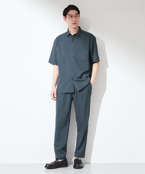 THE SHOP TK （ザ ショップ ティーケー ）の「LITE TEX イージーパンツ 接触冷感/吸水速乾/UVカット/アンチピリング/イージーケア/洗濯機OK/セットアップ可（その他パンツ・メンズ・ダークグレー/ブルー系その他/オリーブ/ブラック・01/02/03/04）」の11枚目の写真