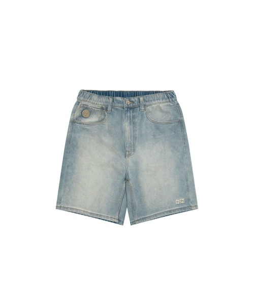 AAPE BY A BATHING APE(エーエイプバイアベイシングエイプ)の「AAPE NOW DENIM SHORTS(デニムパンツ・メンズ・ライトブルー・MEDIUM/X-LARGE/SMALL/LARGE)」の1枚目の写真