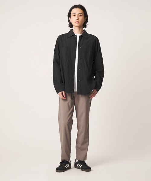 A DAY IN THE LIFE UNITED ARROWS(アデイインザライフユナイテッドアローズ)の「フェード パッカリング CPOシャツ<A DAY IN THE LIFE>(シャツ/ブラウス・メンズ・ダークグレー/ブラック・L/M)」の4枚目の写真