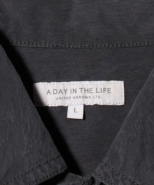 A DAY IN THE LIFE UNITED ARROWS(アデイインザライフユナイテッドアローズ)の「フェード パッカリング CPOシャツ<A DAY IN THE LIFE>(シャツ/ブラウス・メンズ・ダークグレー/ブラック・L/M)」の18枚目の写真