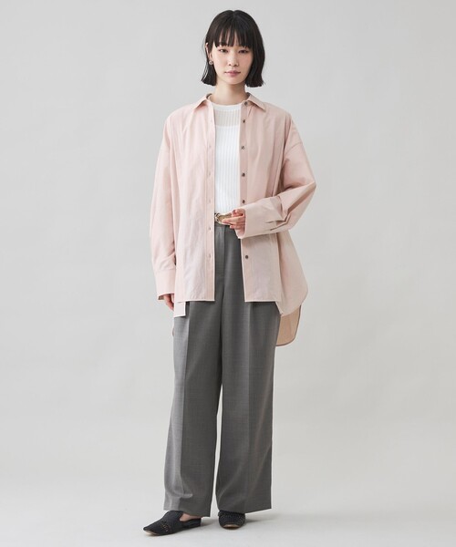 CAST:（キャストコロン）の「【CAST COLON】【接触冷感】ビックシャツ（シャツ/ブラウス・レディース・ピンク系その他2/ブルー系その他2/ホワイト・M）」の5枚目の写真