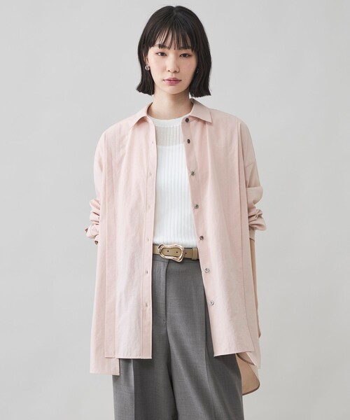 CAST:（キャストコロン）の「【CAST COLON】【接触冷感】ビックシャツ（シャツ/ブラウス・レディース・ピンク系その他2/ブルー系その他2/ホワイト・M）」の14枚目の写真