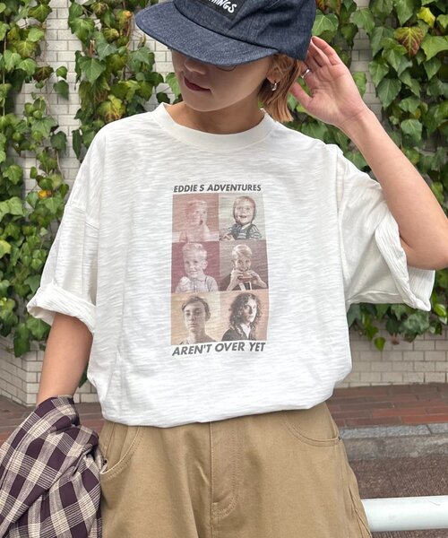 CIAOPANIC TYPY（チャオパニックティピー）の「【ユニセックス】【プラスサイズあり】スラブフォトTee（Tシャツ/カットソー・レディース・ライトグレー/ホワイト/ミント/ネイビー・XX-LARGE/LARGE/MEDIUM）」の7枚目の写真