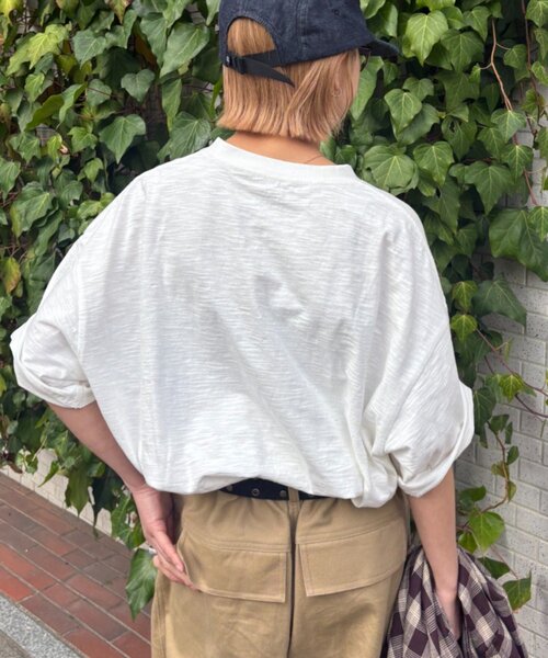 CIAOPANIC TYPY（チャオパニックティピー）の「【ユニセックス】【プラスサイズあり】スラブフォトTee（Tシャツ/カットソー・レディース・ライトグレー/ホワイト/ミント/ネイビー・XX-LARGE/LARGE/MEDIUM）」の10枚目の写真