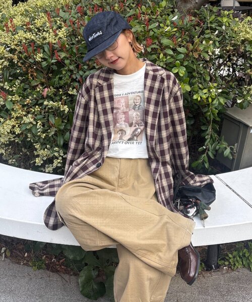 CIAOPANIC TYPY（チャオパニックティピー）の「【ユニセックス】【プラスサイズあり】スラブフォトTee（Tシャツ/カットソー・レディース・ライトグレー/ホワイト/ミント/ネイビー・XX-LARGE/LARGE/MEDIUM）」の12枚目の写真