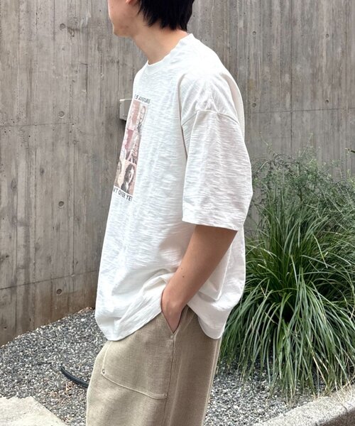 CIAOPANIC TYPY（チャオパニックティピー）の「【ユニセックス】【プラスサイズあり】スラブフォトTee（Tシャツ/カットソー・メンズ・ライトグレー/ホワイト/ミント/ネイビー・XX-LARGE/LARGE/MEDIUM）」の8枚目の写真