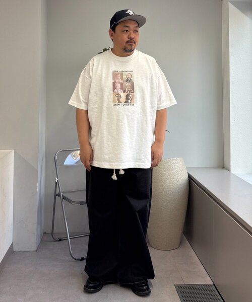 CIAOPANIC TYPY（チャオパニックティピー）の「【ユニセックス】【プラスサイズあり】スラブフォトTee（Tシャツ/カットソー・メンズ・ライトグレー/ホワイト/ミント/ネイビー・XX-LARGE/LARGE/MEDIUM）」の14枚目の写真
