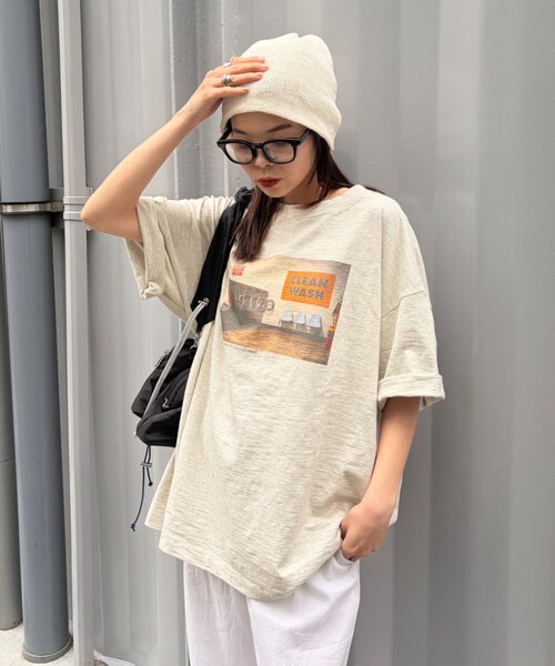 CIAOPANIC TYPY（チャオパニックティピー）の「【ユニセックス】【プラスサイズあり】スラブフォトTee（Tシャツ/カットソー・メンズ・ライトグレー/ホワイト/ミント/ネイビー・XX-LARGE/LARGE/MEDIUM）」の18枚目の写真
