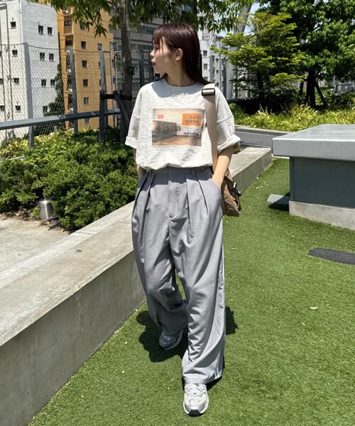 CIAOPANIC TYPY（チャオパニックティピー）の「【ユニセックス】【プラスサイズあり】スラブフォトTee（Tシャツ/カットソー・メンズ・ライトグレー/ホワイト/ミント/ネイビー・XX-LARGE/LARGE/MEDIUM）」の19枚目の写真