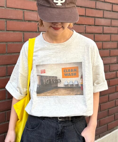 CIAOPANIC TYPY（チャオパニックティピー）の「【ユニセックス】【プラスサイズあり】スラブフォトTee（Tシャツ/カットソー・メンズ・ライトグレー/ホワイト/ミント/ネイビー・XX-LARGE/LARGE/MEDIUM）」の20枚目の写真