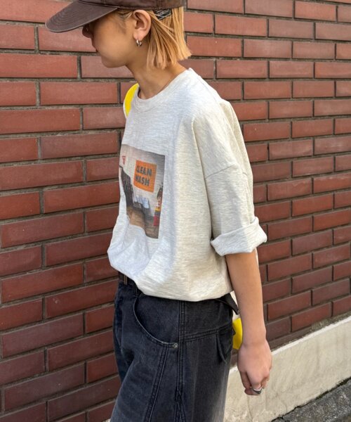 CIAOPANIC TYPY（チャオパニックティピー）の「【ユニセックス】【プラスサイズあり】スラブフォトTee（Tシャツ/カットソー・メンズ・ライトグレー/ホワイト/ミント/ネイビー・XX-LARGE/LARGE/MEDIUM）」の21枚目の写真