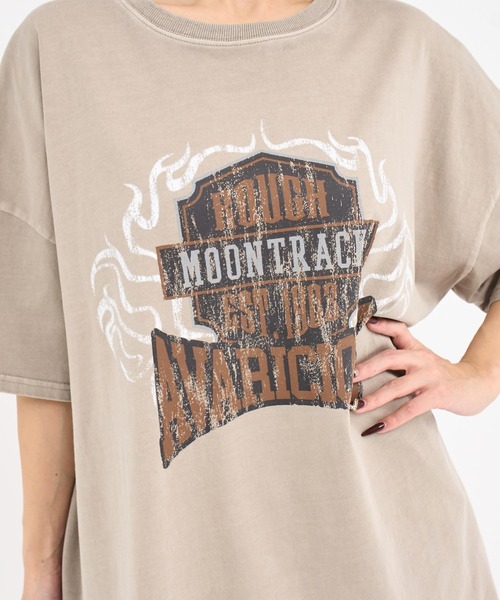 ANAP（アナップ）の「ピグメント加工 オーバーサイズ Tシャツ（Tシャツ/カットソー・レディース・ベージュ/ライトグレー/ダークブラック・F）」の16枚目の写真